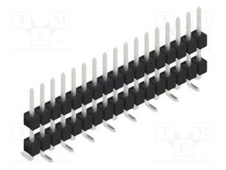 Connector: pin strips; pin header; male; PIN: 17; 2.54mm; SMT; 1x17