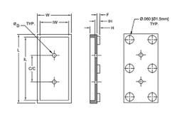 Insulating socket; polyamide 66; L: 1.8mm; natural; UL94V-2