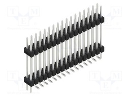 Connector: pin strips; pin header; male; PIN: 34; 2.54mm; SMT; 2x17