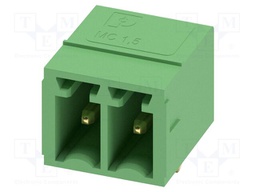 PCB headers, nominal cross section: 1.5 mm?, color: green, n