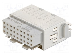 Connector: HDC; module; female; Han-Modular®; PIN: 27; crimped; 4A