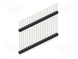 Connector: pin strips; pin header; male; PIN: 21; 2.54mm; THT; 1x21