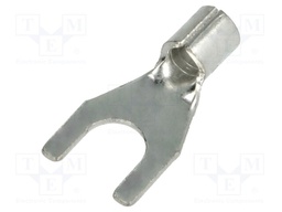Fork terminal; M6; 4÷6mm2; crimped; for cable; non-insulated