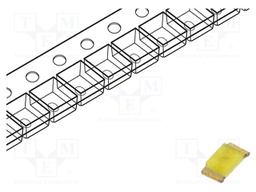 LED; white; SMD; 56÷146mcd; 130°; 5mA; 2.7÷3.15VDC; Lens: yellow