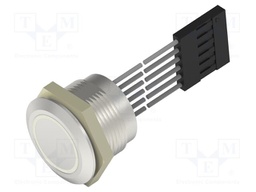 Switch: capacitive; Pos: 2; SPST; 1A/24VDC; IP68; OFF-ON; RGB