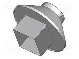 Nozzle: hot air; for hot air station; HCT-1000; 17.5x17.5mm