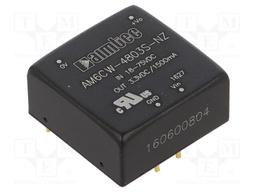 Converter: DC/DC; 6W; Uin: 18÷75V; 3.3VDC; Iout: 1.5A; 1"x1"; 14g