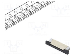 Connector: FFC/FPC; Plating: tinned; SMT; PIN: 8; 1mm; horizontal