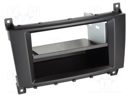 Radio frame; Mercedes; 2 DIN; black