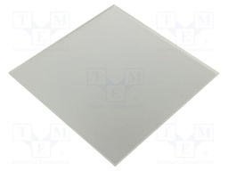 Accessories: decorative panel; silver; glass; 170x170x10mm