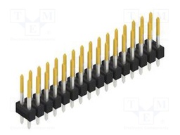 Connector: pin strips; pin header; male; PIN: 32; 2.54mm; THT; 2x16