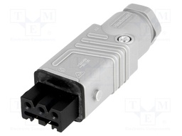 Connector: rectangular; ST; plug; female; PIN: 3; tinned; IP54; 16A