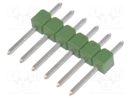 Pin header; pin strips; AMPMODU MOD II; male; PIN: 6; straight