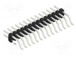 Connector: pin strips; pin header; male; PIN: 28; 2mm; SMT; 2x14