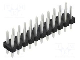 Connector: pin strips; pin header; male; PIN: 22; 2.54mm; THT; 2x11