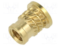 Threaded insert; brass; without coating; M4; BN: 20003