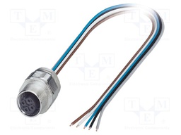 Connector: M12; socket; PIN: 5; female; 60V; straight; IP67; cables