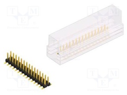 Connector: pin strips; pin header; male; PIN: 30; 2.54mm; SMT; 2x15