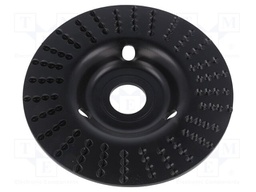 Grinding wheel; 125mm; prominent,with rasp