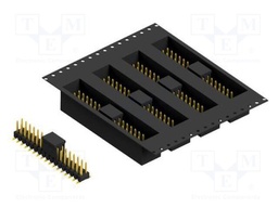 Connector: pin strips; pin header; male; PIN: 34; 2.54mm; SMT; 2x17