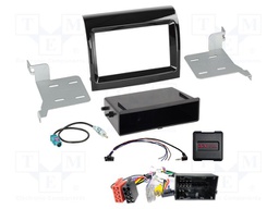 Adapter for control from steering wheel; DIN,ISO; black gloss