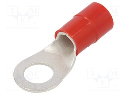 Tip: ring; M12; Ø: 13mm; 35mm2; crimped; for cable; insulated; tinned