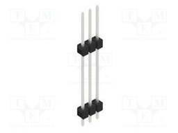 Connector: pin strips; pin header; male; PIN: 3; 2.54mm; THT; 1x3