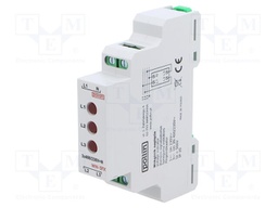 Module: voltage indicator; 3x400VAC; IP20; for DIN rail mounting