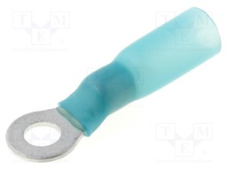 Ring terminal; M4; Ø: 4.3mm; 1.5÷2.5mm2; crimped; for cable; blue