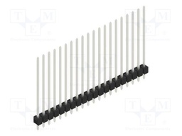 Connector: pin strips; pin header; male; PIN: 20; 2.54mm; THT; 1x20