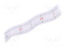 Ruler; L: 0.6m; self-adhesive; measure; glued