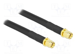 Cable; 2m; SMA male,both sides; black; Øcable: 7.5mm; 50Ω