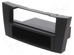 Radio mounting frame; Mercedes; 2 DIN; black