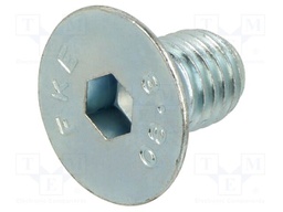 Screw; M10x16; 1.5; Head: countersunk; hex key; HEX 6mm; steel; zinc