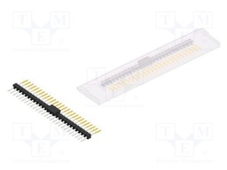 Connector: pin strips; pin header; male; PIN: 27; 2.54mm; SMT; 1x27