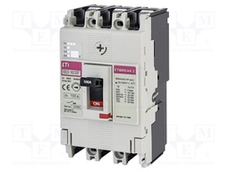 Power breaker; Poles: 3; screw type; Inom: 100A; 690VAC; IP20; MCCB
