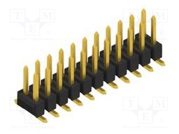 Connector: pin strips; pin header; male; PIN: 22; 2.54mm; SMT; 2x11