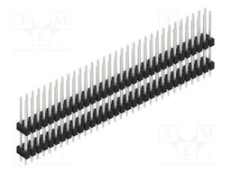 Connector: pin strips; pin header; male; PIN: 64; 2.54mm; THT; 2x32