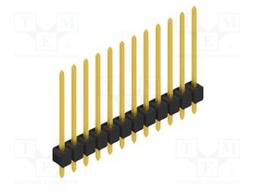 Connector: pin strips; pin header; male; PIN: 12; 2.54mm; THT; 1x12