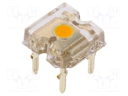 LED Super Flux; white warm; 7.62x7.62mm; 4200÷5800mcd; 180°; 75mA