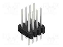 Connector: pin strips; pin header; male; PIN: 8; 1.27mm; THT; 2x4
