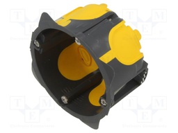 Enclosure: junction box; Ø: 67mm; Z: 40mm; plaster embedded; IP40
