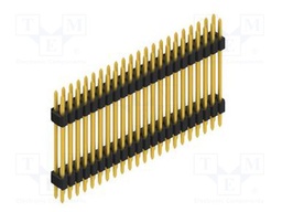 Connector: pin strips; pin header; male; PIN: 44; 1.27mm; THT; 2x22
