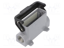 Enclosure: for HDC connectors; CZ-MZ; size 66.16; IP66; PG16