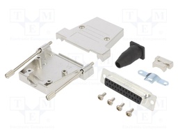 D-Sub; PIN: 25; female; shielded,with strain relief; straight