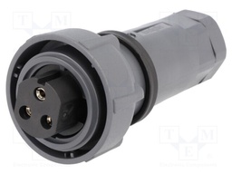 Connector: circular; plug; female; PIN: 3; Buccaneer 7000; UL94V-0