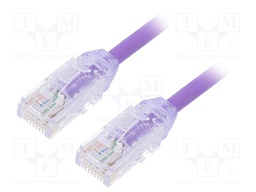 Patch cord; TX6A-28™,U/UTP; 6a; solid; Cu; LSZH; violet; Len: 5m