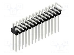 Connector: pin strips; pin header; male; PIN: 28; 2.54mm; THT; 2x14