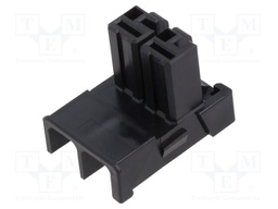 Connector: wire-wire/PCB; DF60; angled; female; for cable; plug