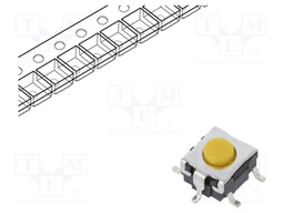 Microswitch TACT; SPST-NO; Pos: 2; 0.05A/24VDC; SMT; none; 2.26N